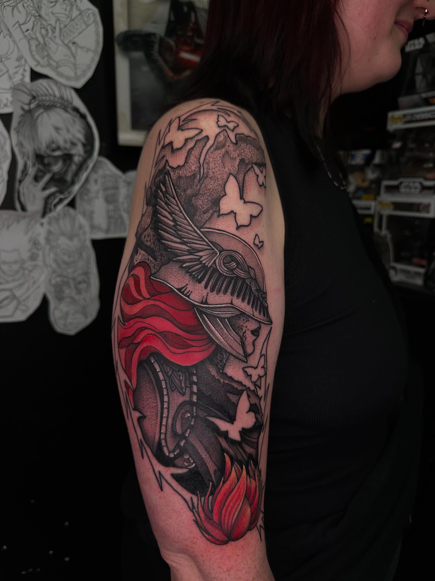 Tattoo by @goose_tattoos โ black_and_grey