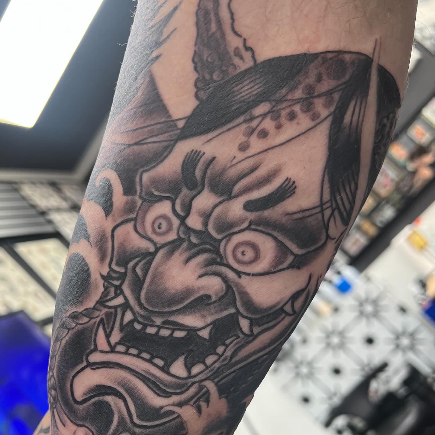 Tattoo by @snakeeyes7six — black_and_grey
