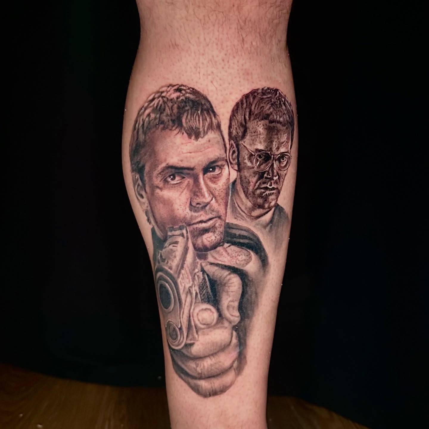 Tattoo by @reep_art_renditions — realism, black_and_grey