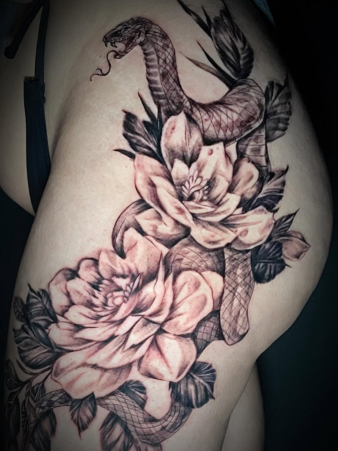 Tattoo by @skunk_punk_ink — realism, black_and_grey