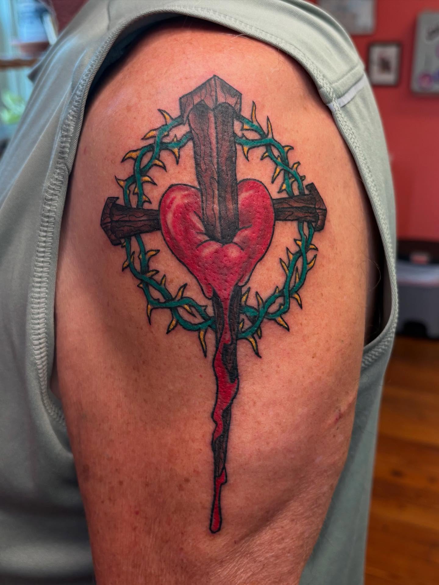 Tattoo by @nate_shahan — neo_traditional, dark_realism