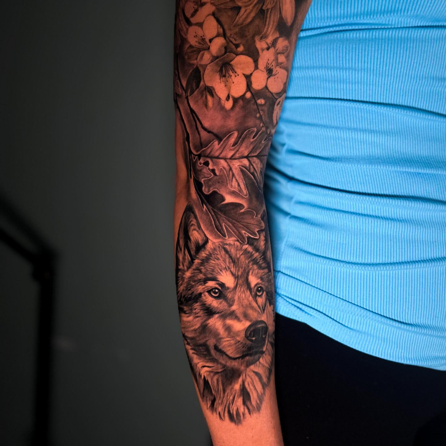Tattoo by @saint.denis.ink — realism, black_and_grey