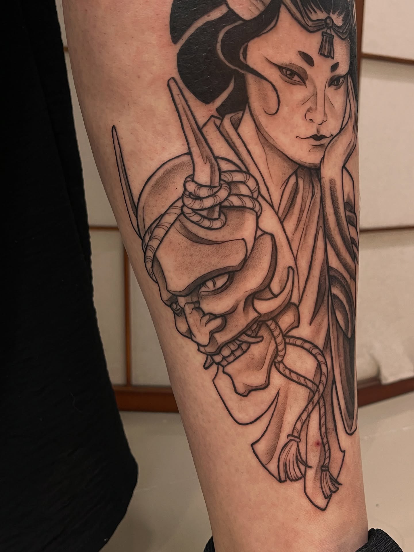 Tattoo by @eudipaula — black_and_grey, realism