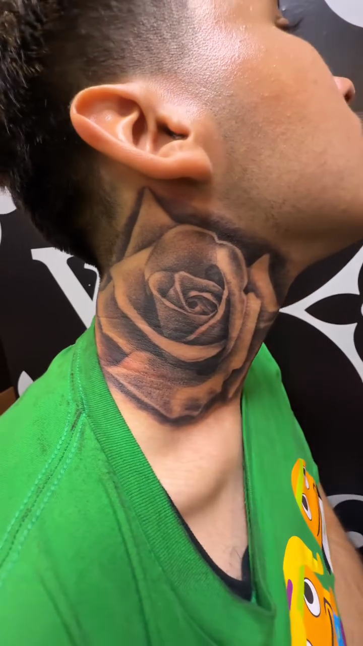 Rose realism tattoo by inkzombi