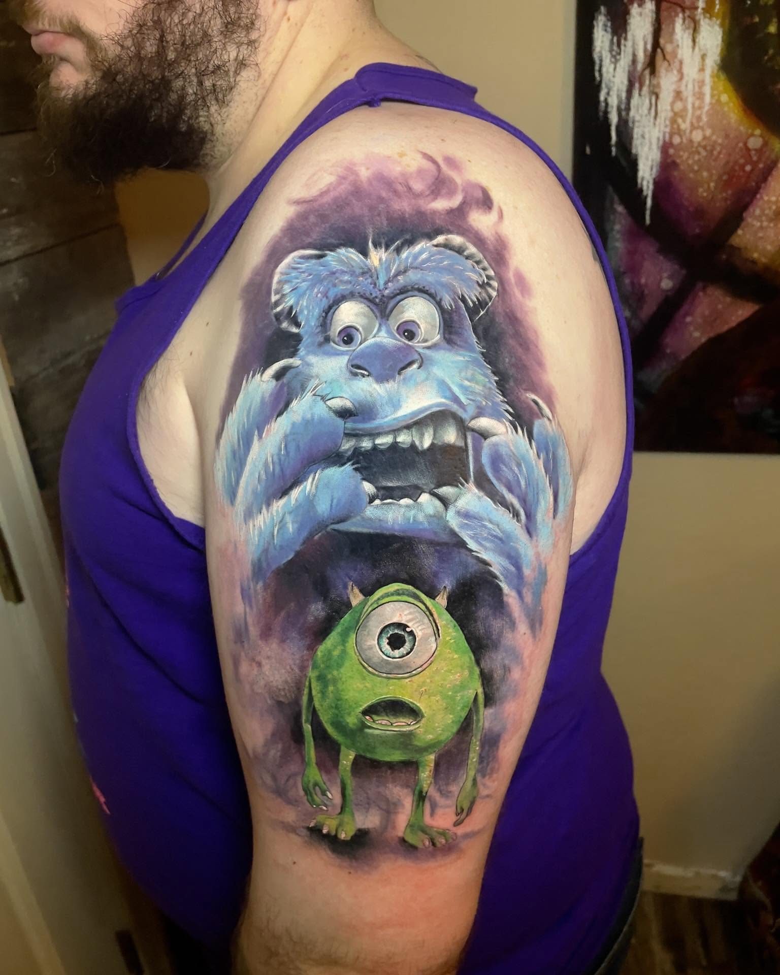 Tattoo by @tattoosbyjonathanwade — realism, dotwork
