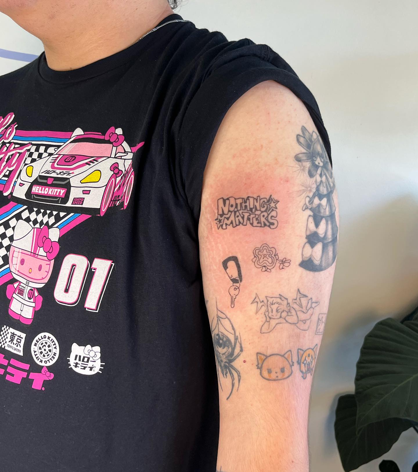 Anime characters anime tattoo on the forearm by luce elias :