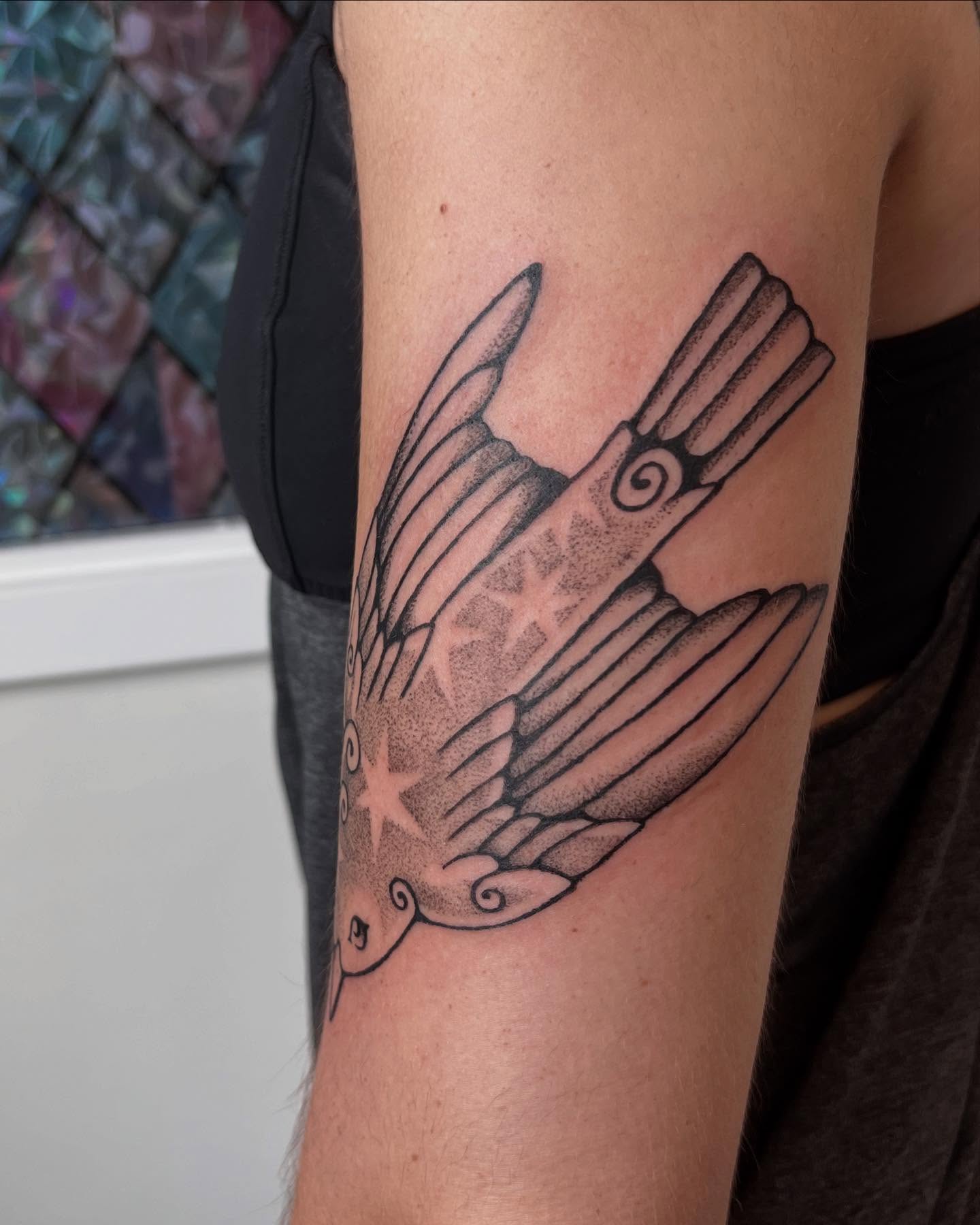 Tattoo by @rachelradiant — dotwork