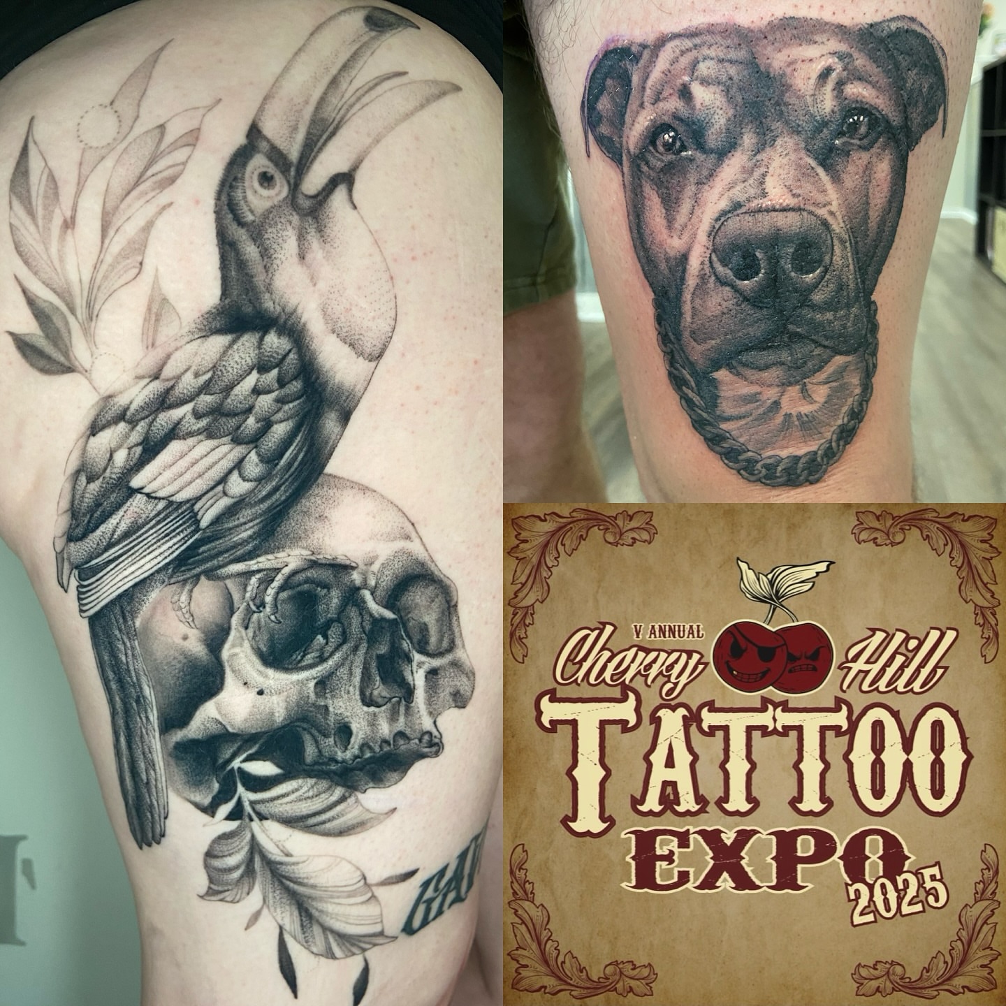 Tattoo by @quinndoskis — black_and_grey, realism