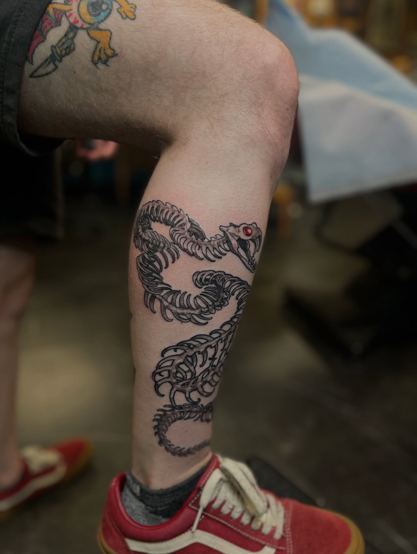 Snake black and grey tattoo on the forearm by ๐ต๐๐๐ ๐ฐ๐๐๐