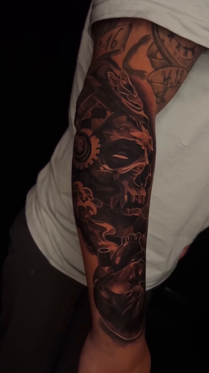 Tattoo by @ikeepmoving — dark_realism, black_and_grey