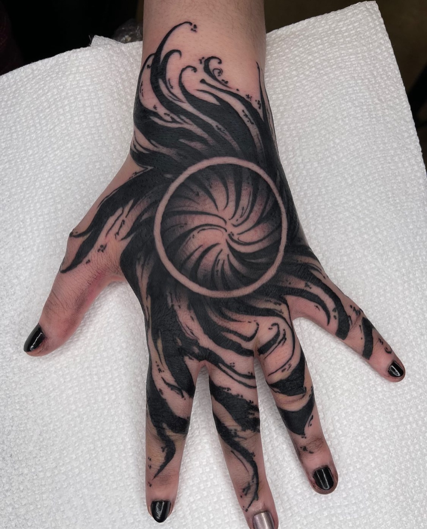 Tattoo by @cattlynnrose — black_and_grey, realism