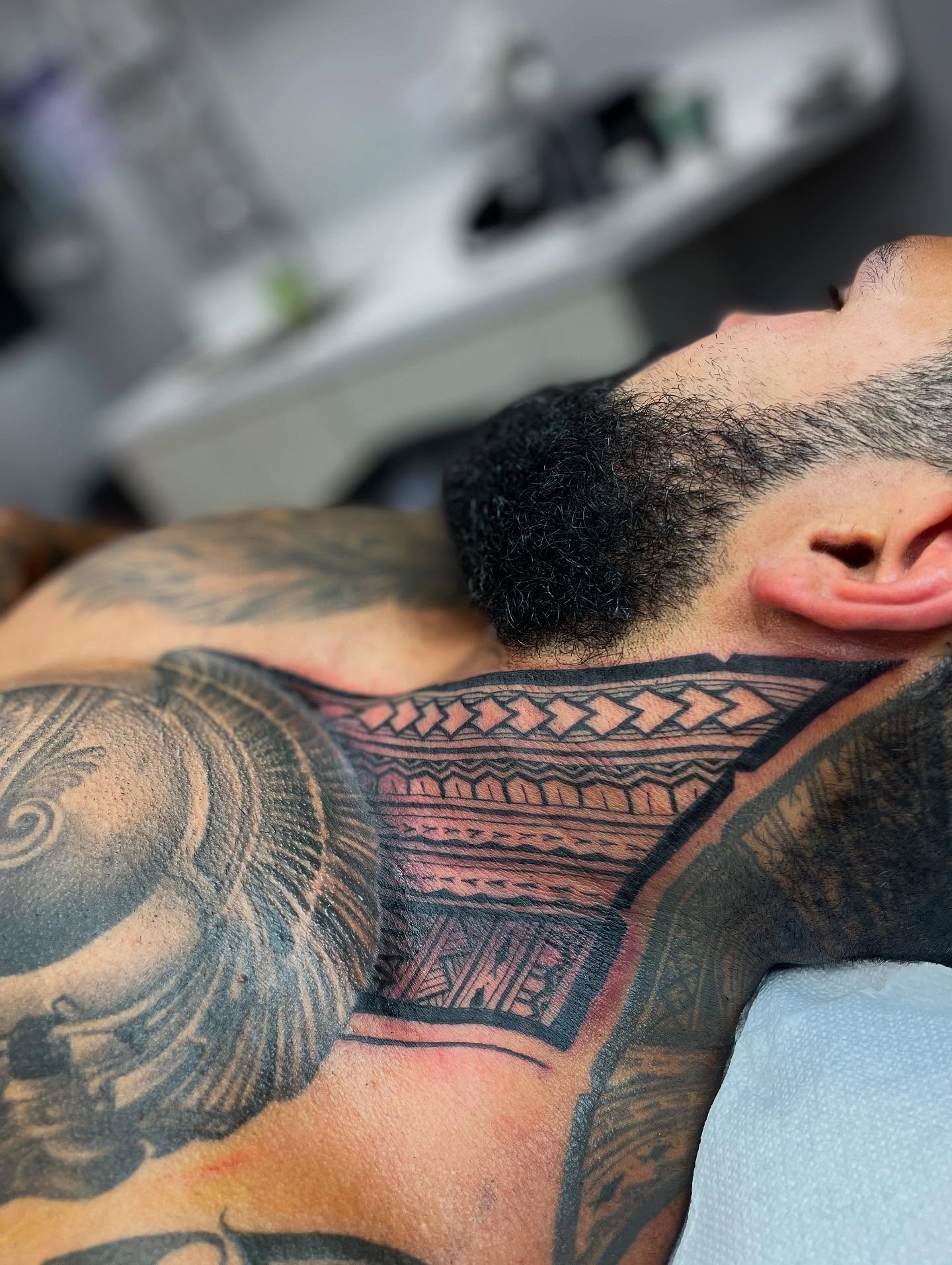 Tattoo by @barrysan — tribal, geometric