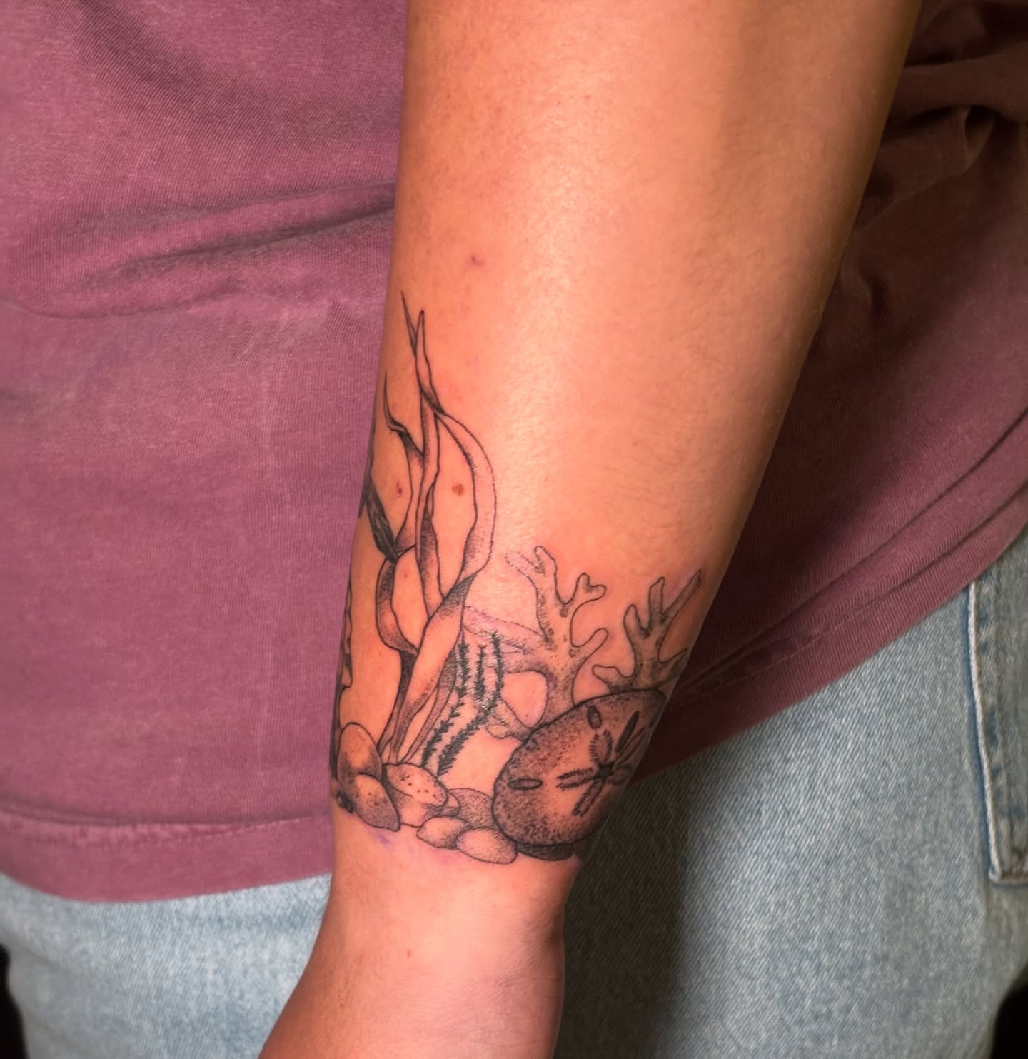 Tattoo by @songsparrowink — dotwork, realism