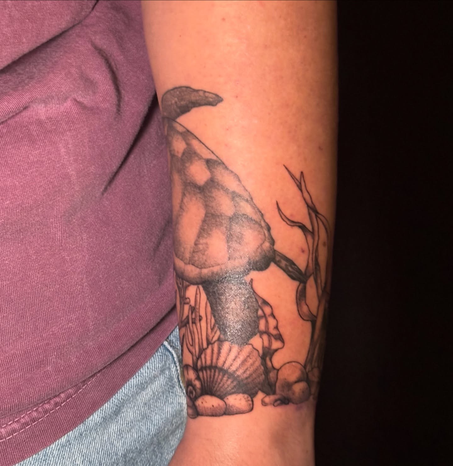 Tattoo by @songsparrowink — black_and_grey