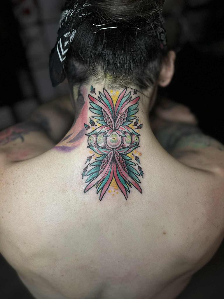 Tattoo by @oni.zenpai — new_school, geometric