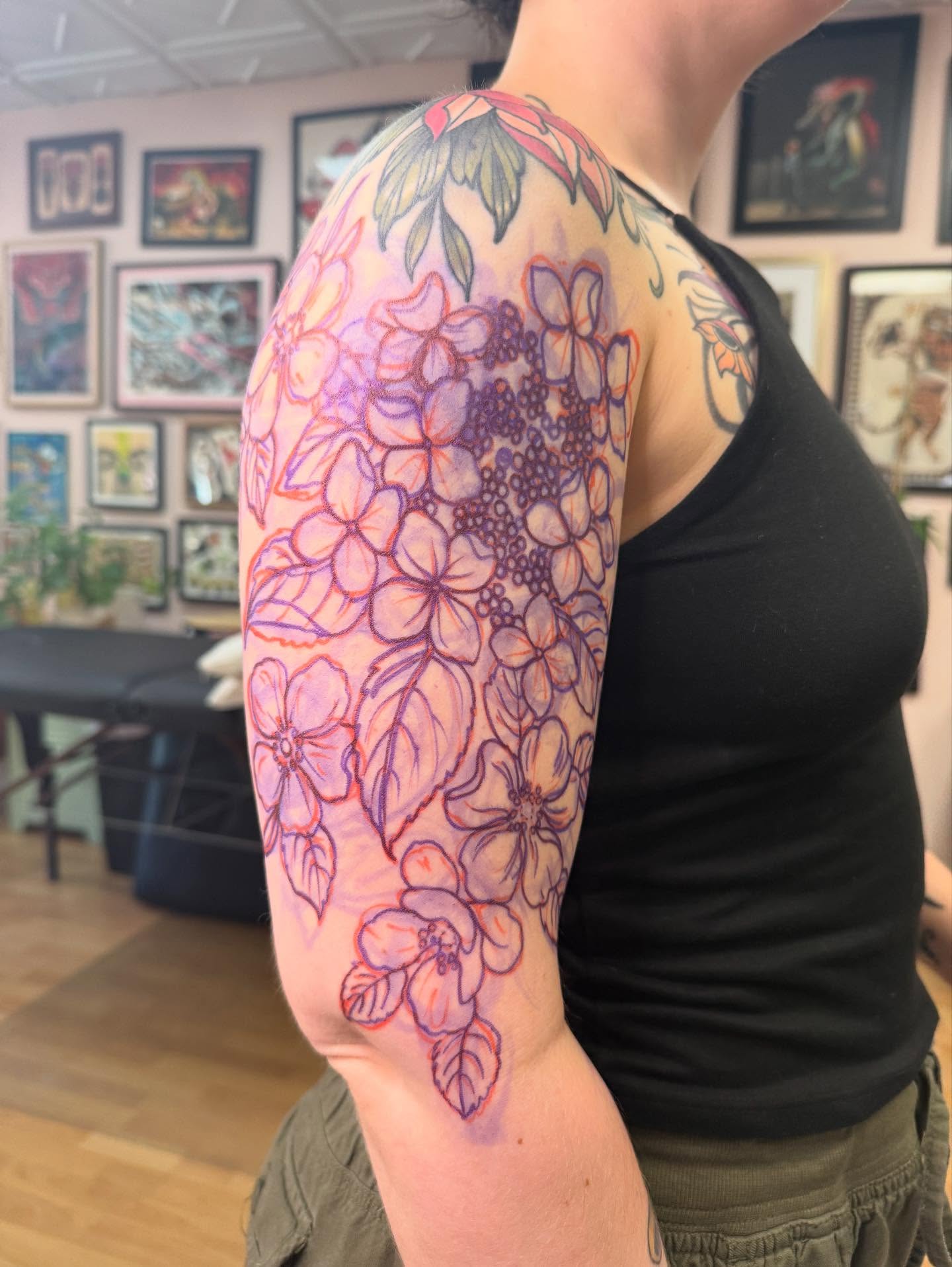 Tattoo by @attackofthe50footwoman — new_school, watercolor