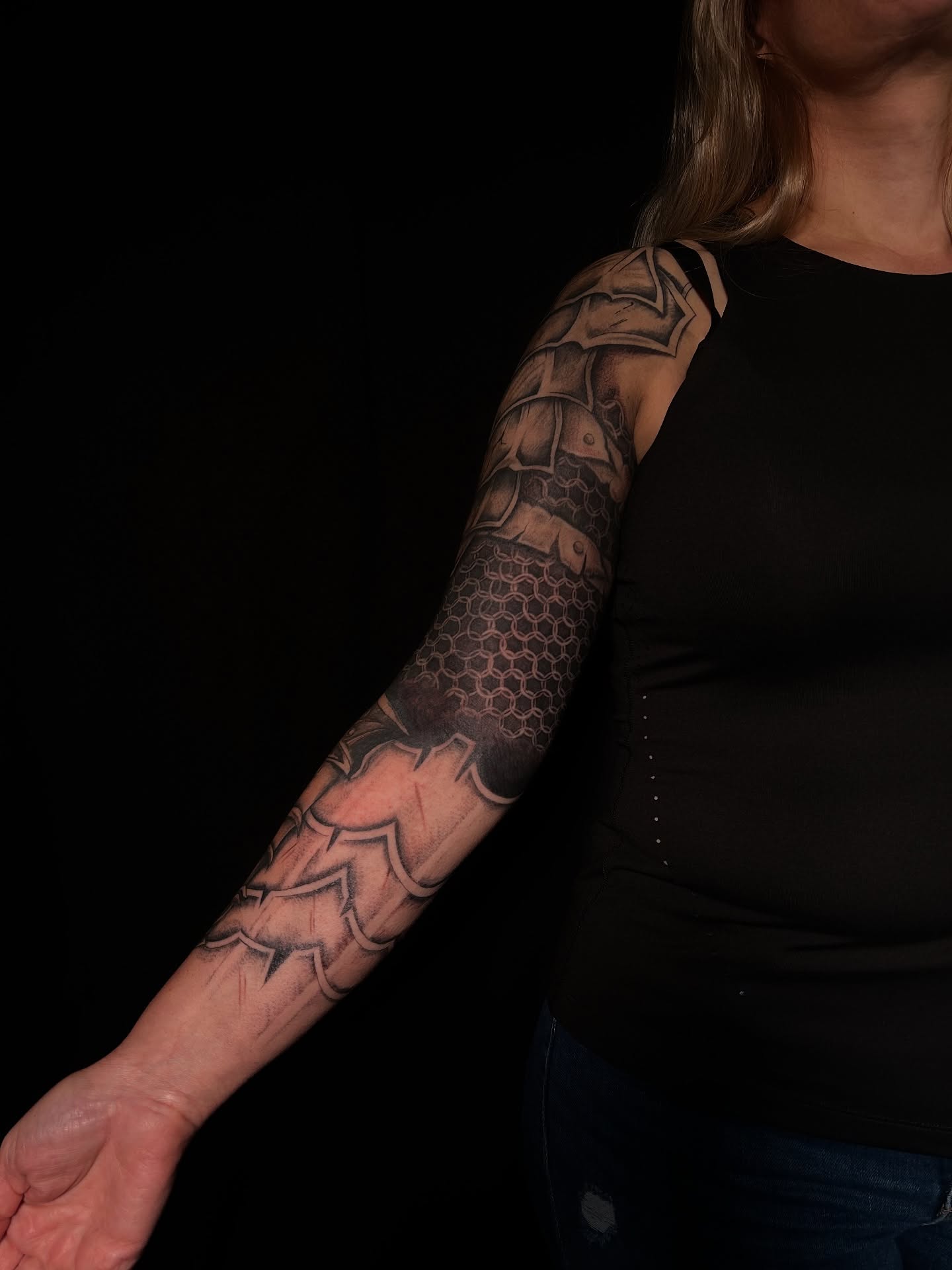 Tattoo by @angeline.tattoo — black_and_grey