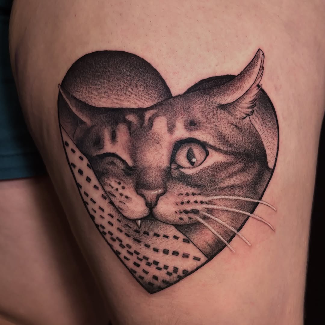 Tattoo by @vvxtattoos โ realism, dotwork