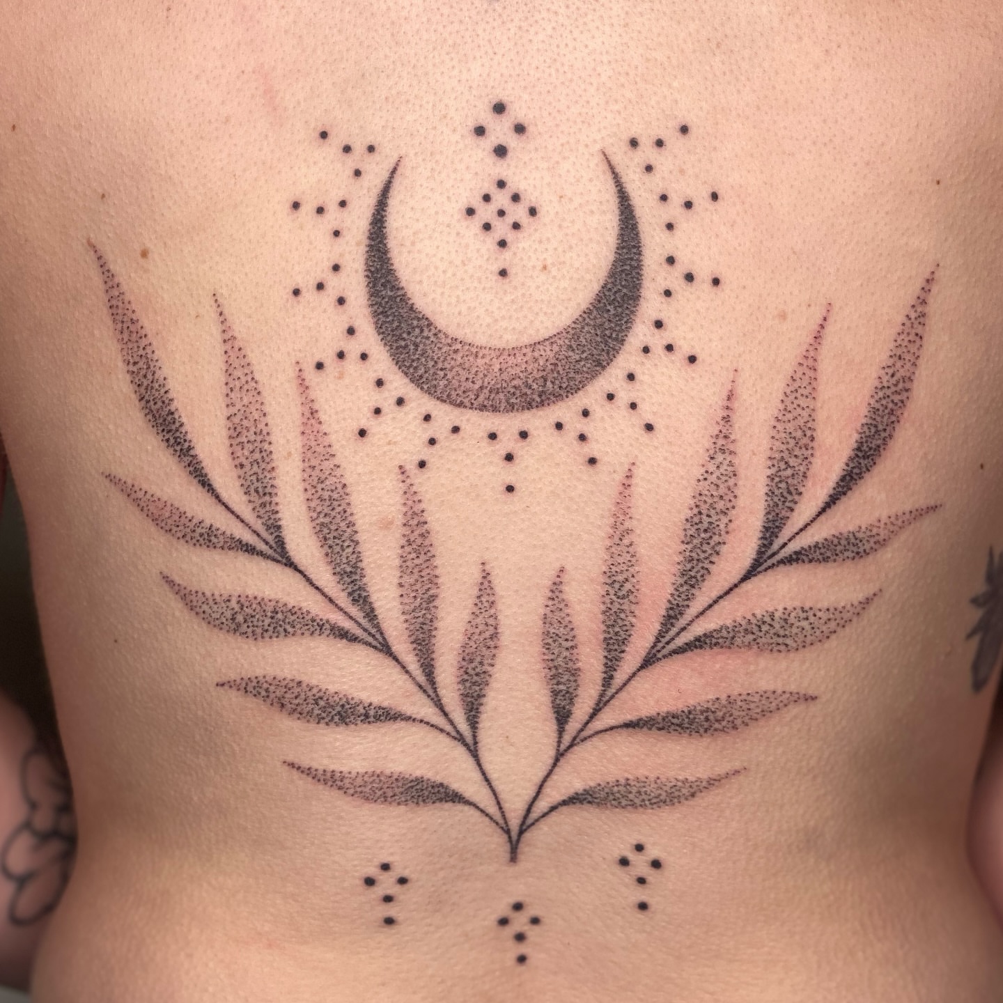 Tattoo by @brujatattooer β dotwork, geometric
