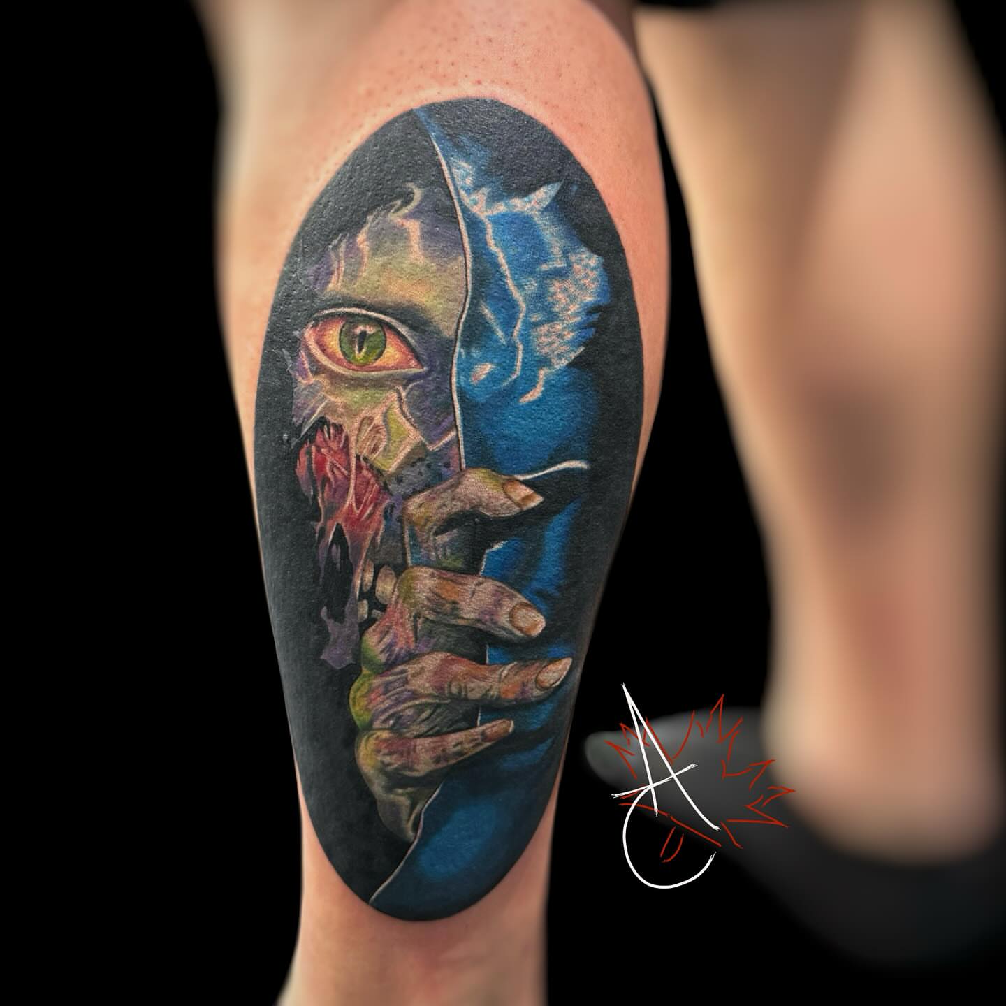Tattoo by @artofcanada — realism, dark_realism