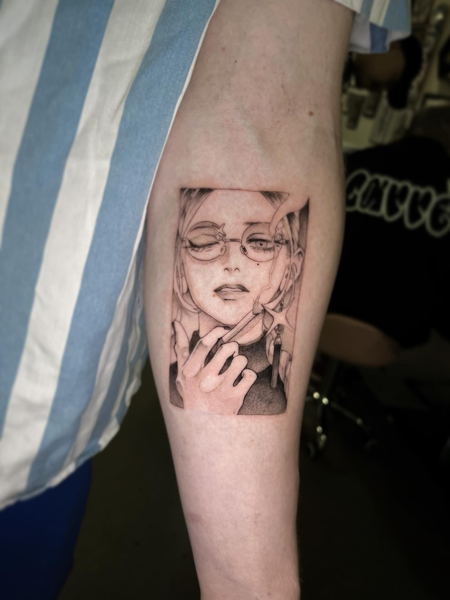 Tattoo by @celynity — anime