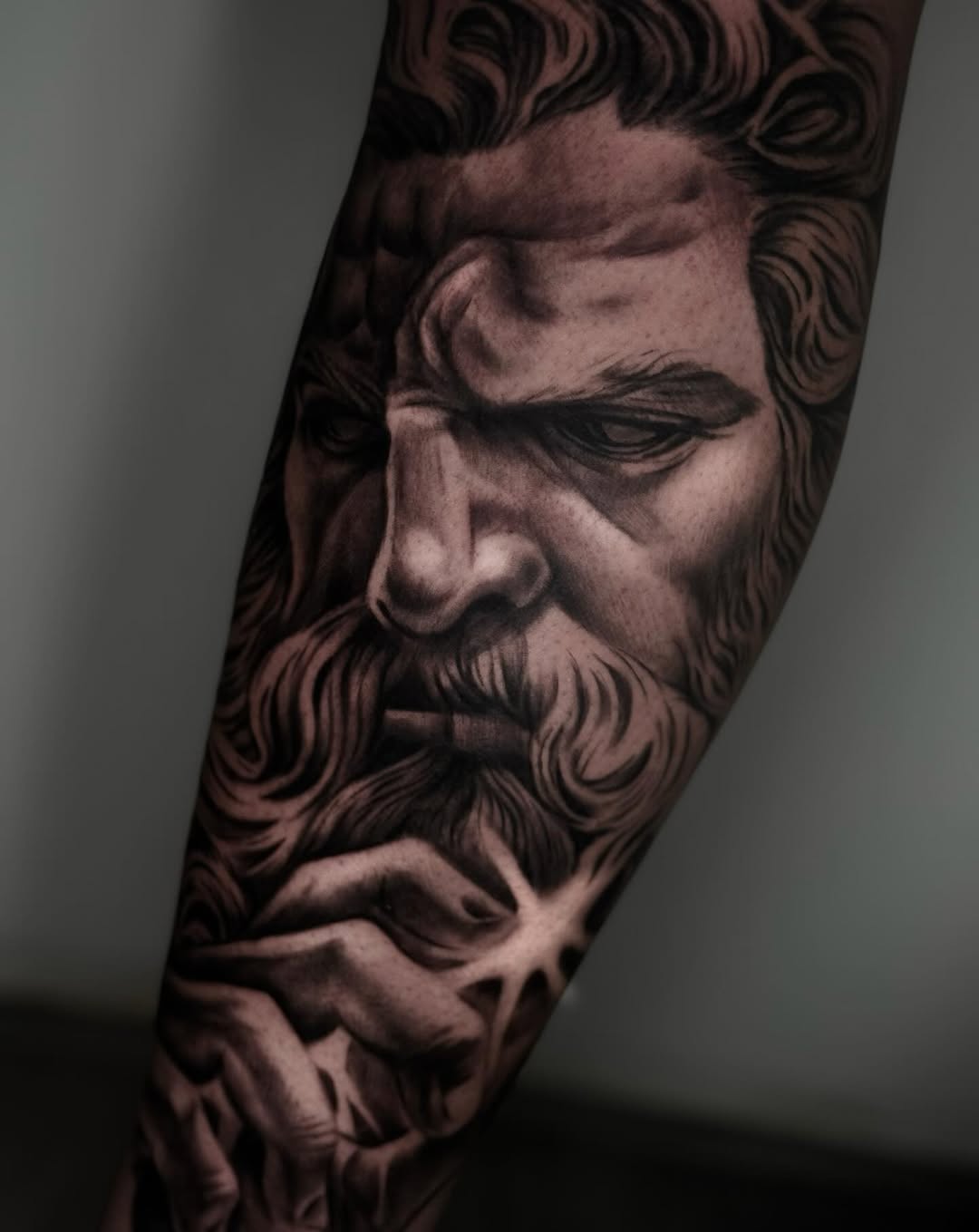 Tattoo by @diegoaravenatatuajes — realism, black_and_grey