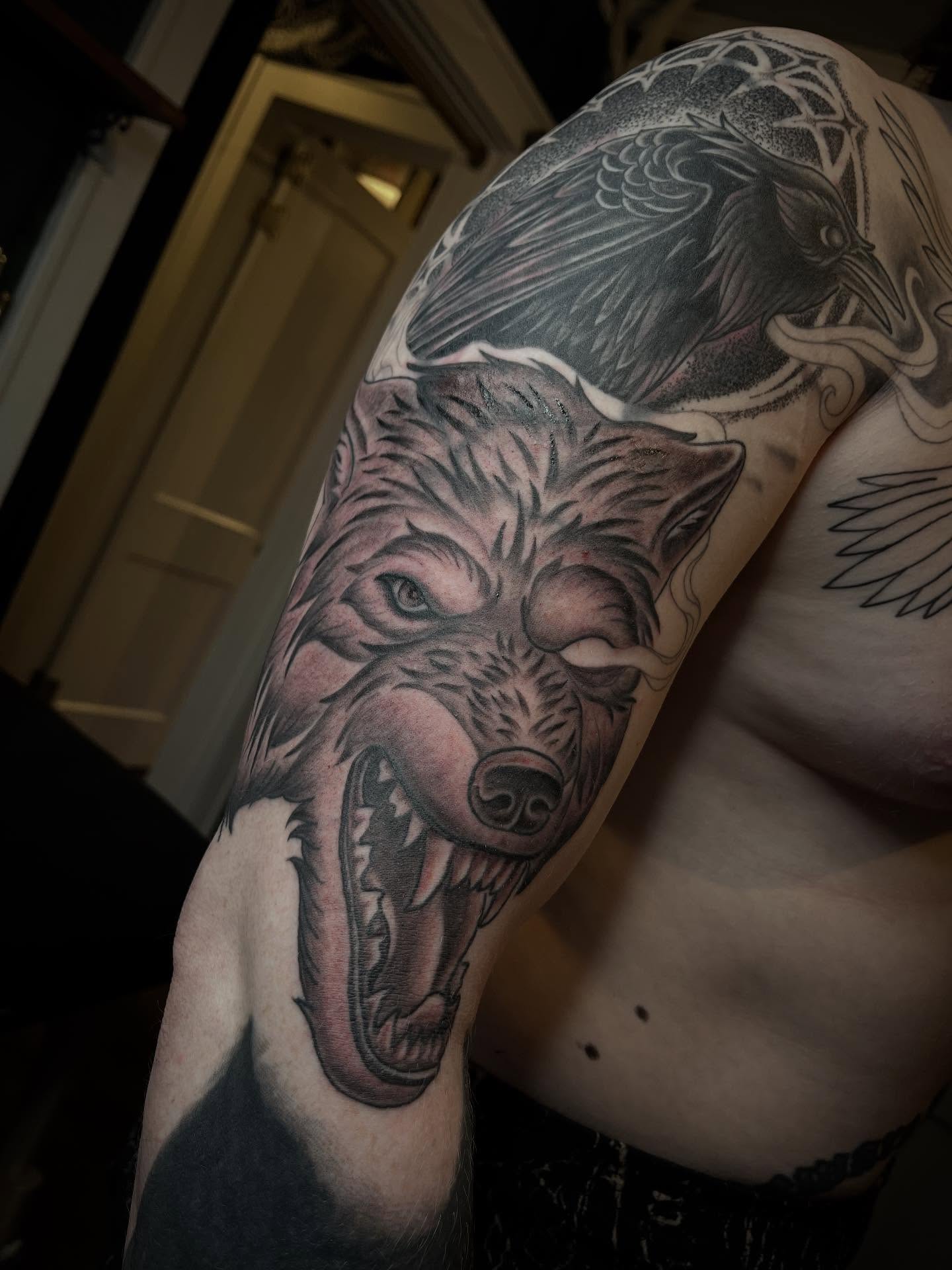 Tattoo by @velesara_tattoo — realism, dark_realism