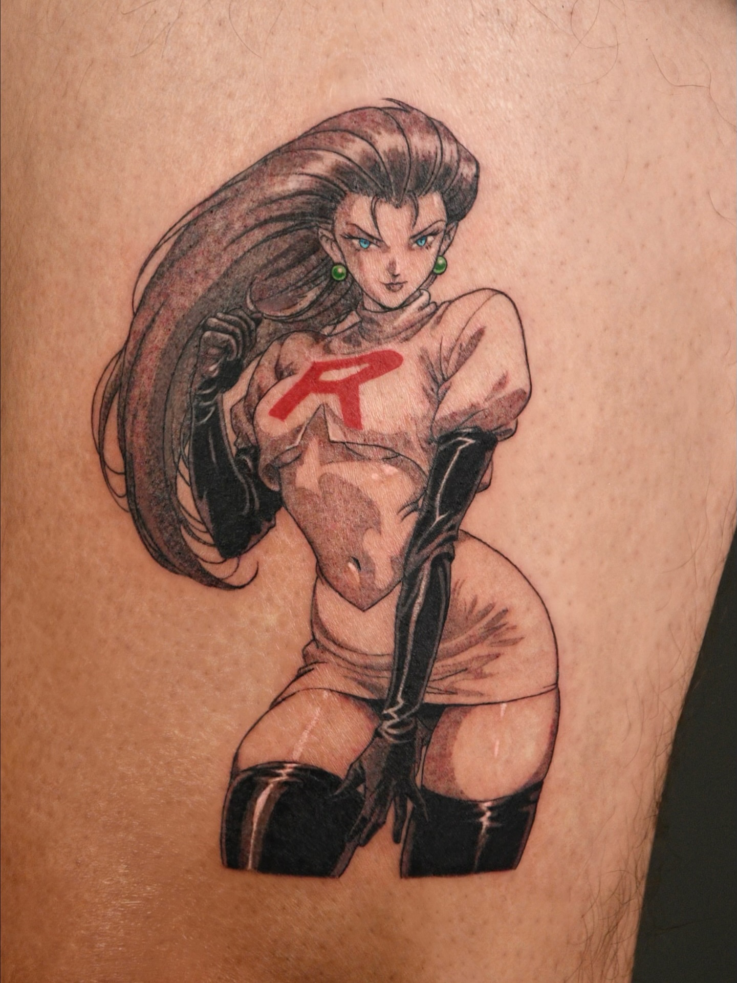 Anime character anime tattoo on the thigh by ๐ก๐ฎ๐ป๐ฐ๐ โง ๐ก๐ฌ๐ ๐ง๐๐ง๐ง๐ข๐ข ๐๐ฅ๐ง๐๐ฆ๐งโง