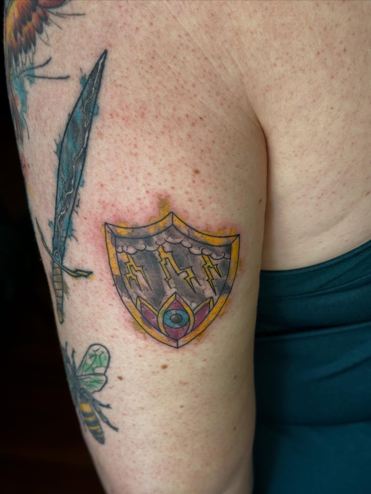 Tattoo by @salcustomtattoo — geometric, dotwork