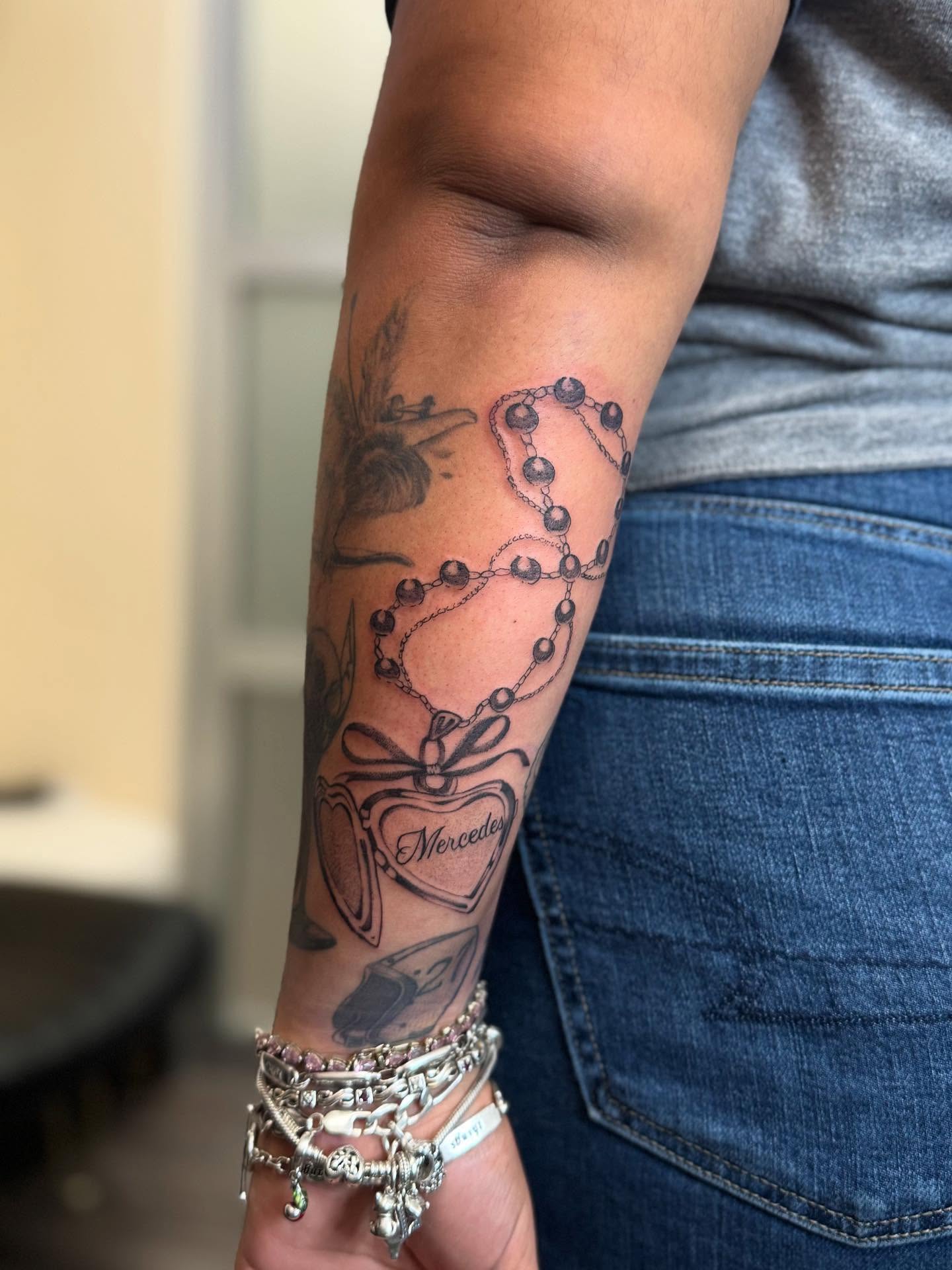Tattoo by @gluhd_ink — black_and_grey