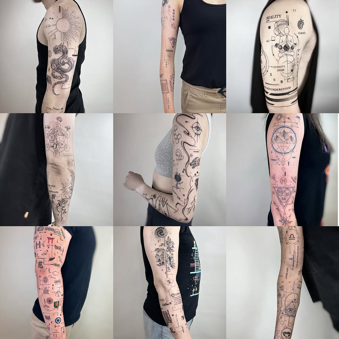 Tattoo by @jadyntattooer — geometric, blackwork