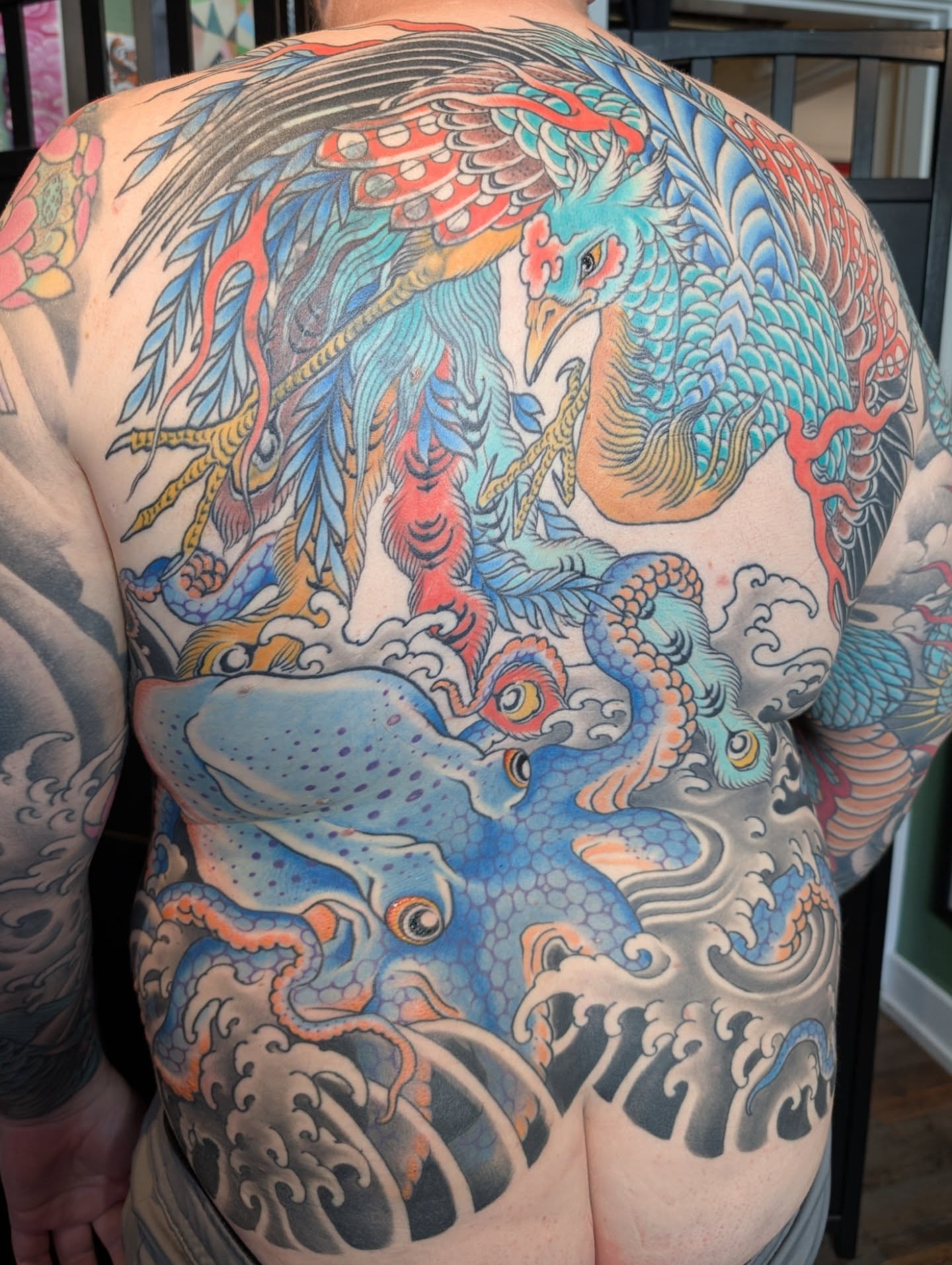 Tattoo by @bryankachel — japanese_irezumi, dotwork