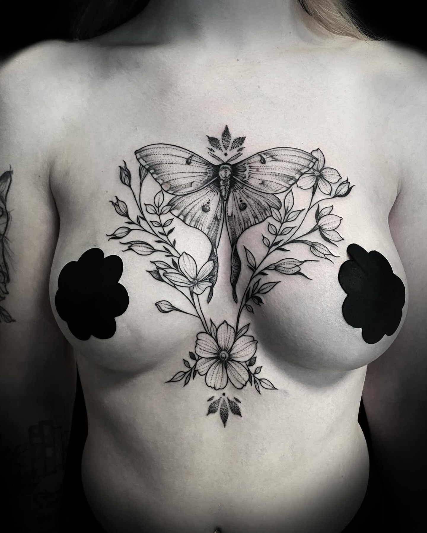 Tattoo by @finelineperception — black_and_grey, fine_line