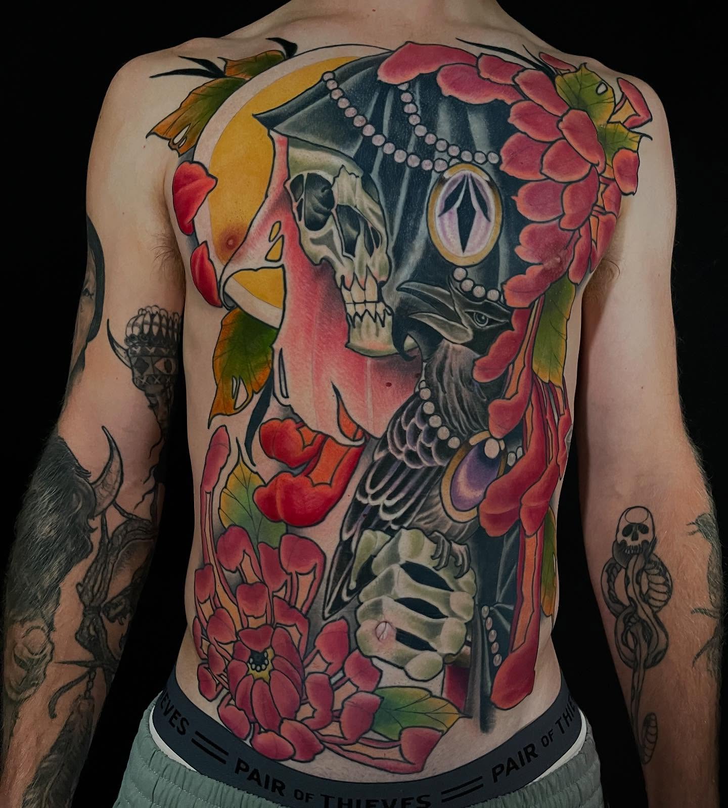 Tattoo by @dazzlefritz β american_traditional, dotwork