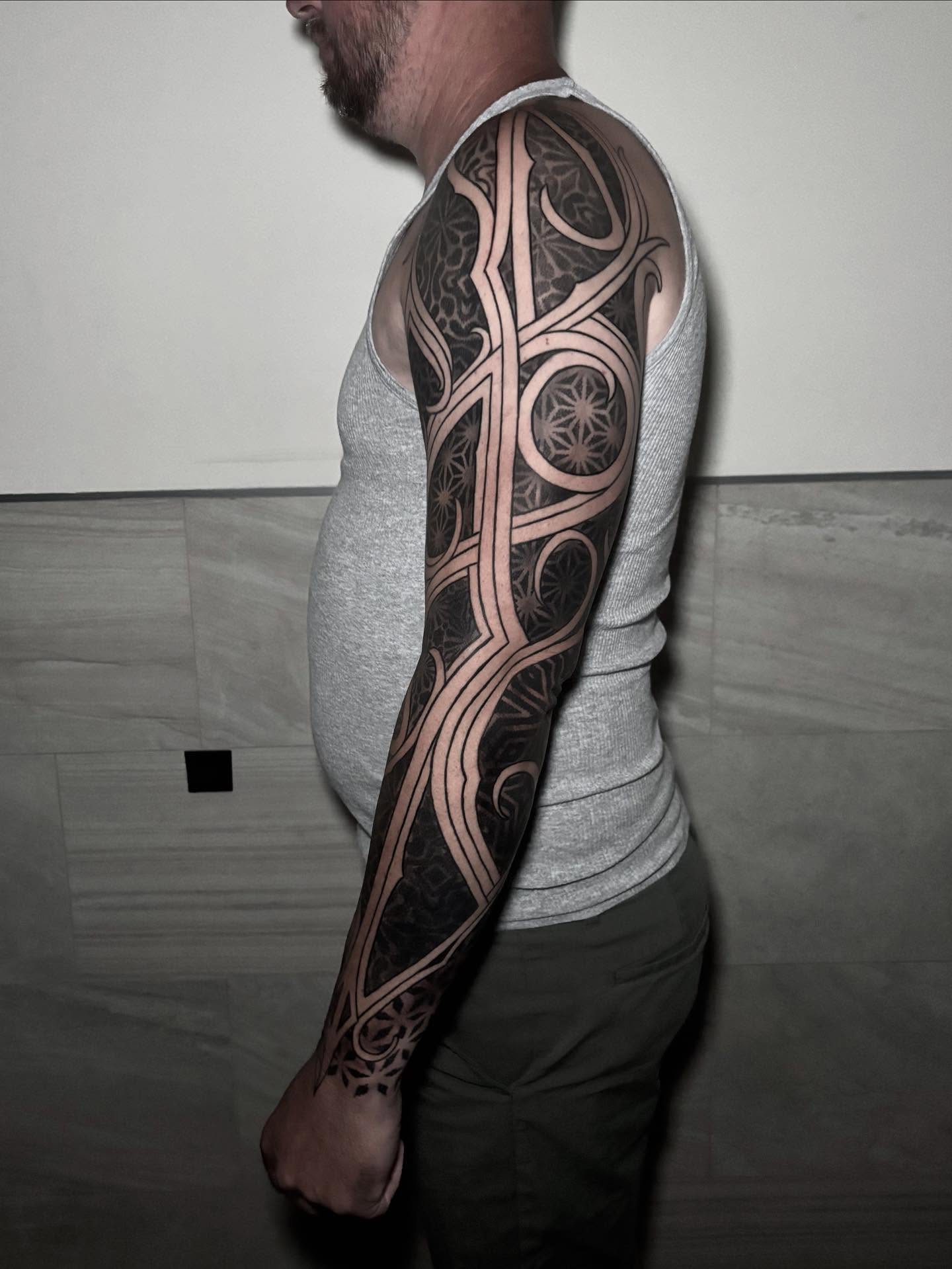 Tattoo by @ericharetattoo — geometric