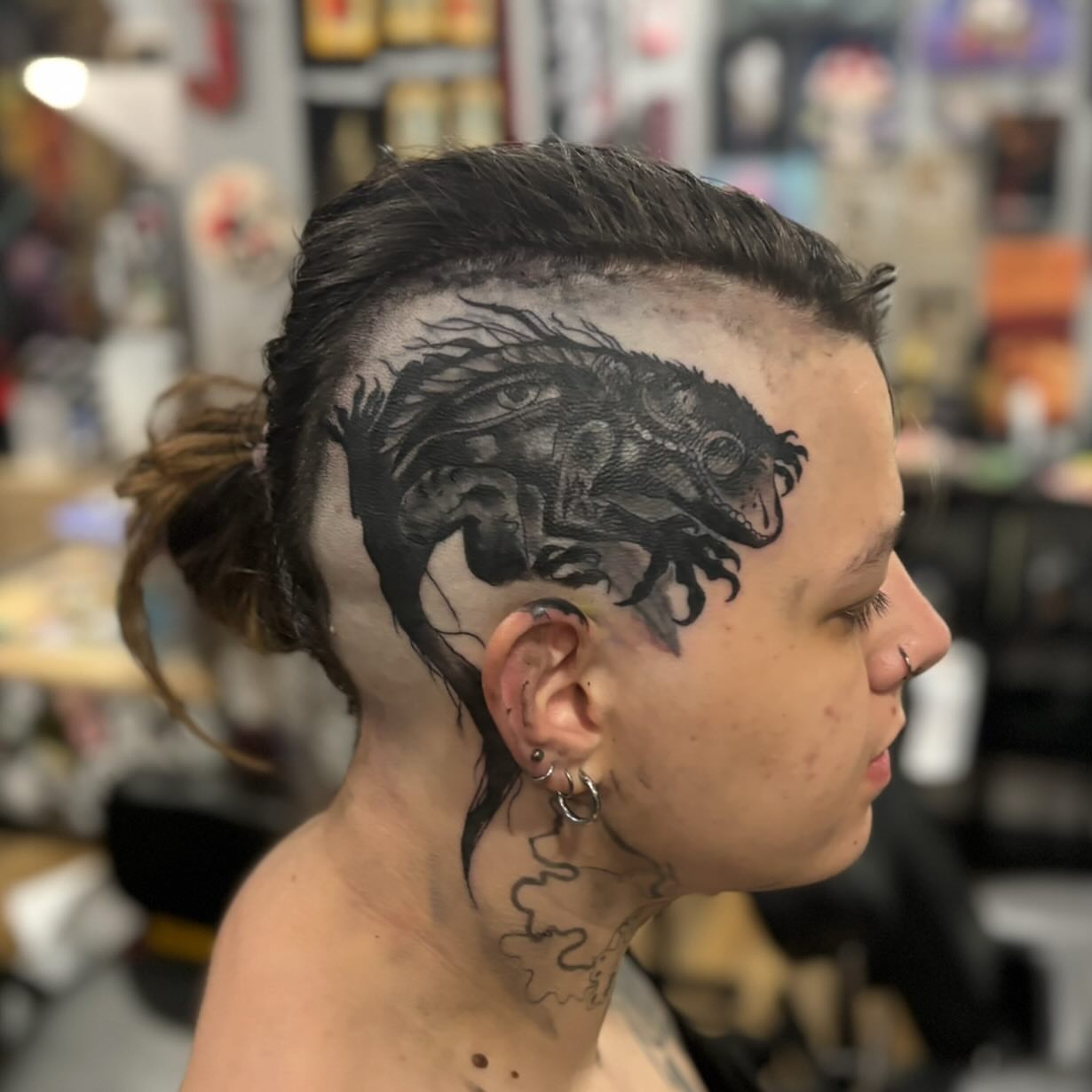 Tattoo by @foxesden666 — black_and_grey, realism