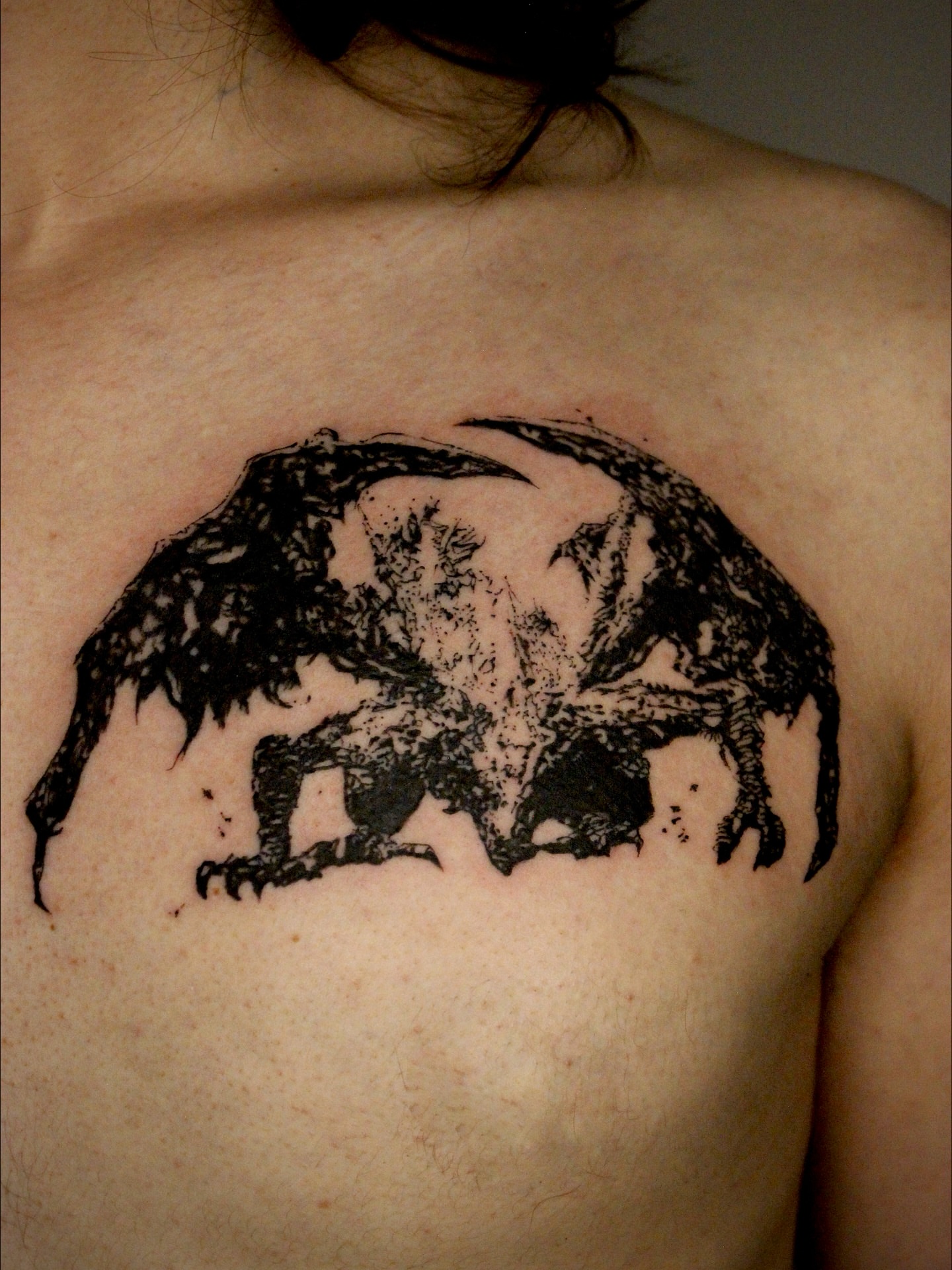 Tattoo by @oxurminexo — black_and_grey