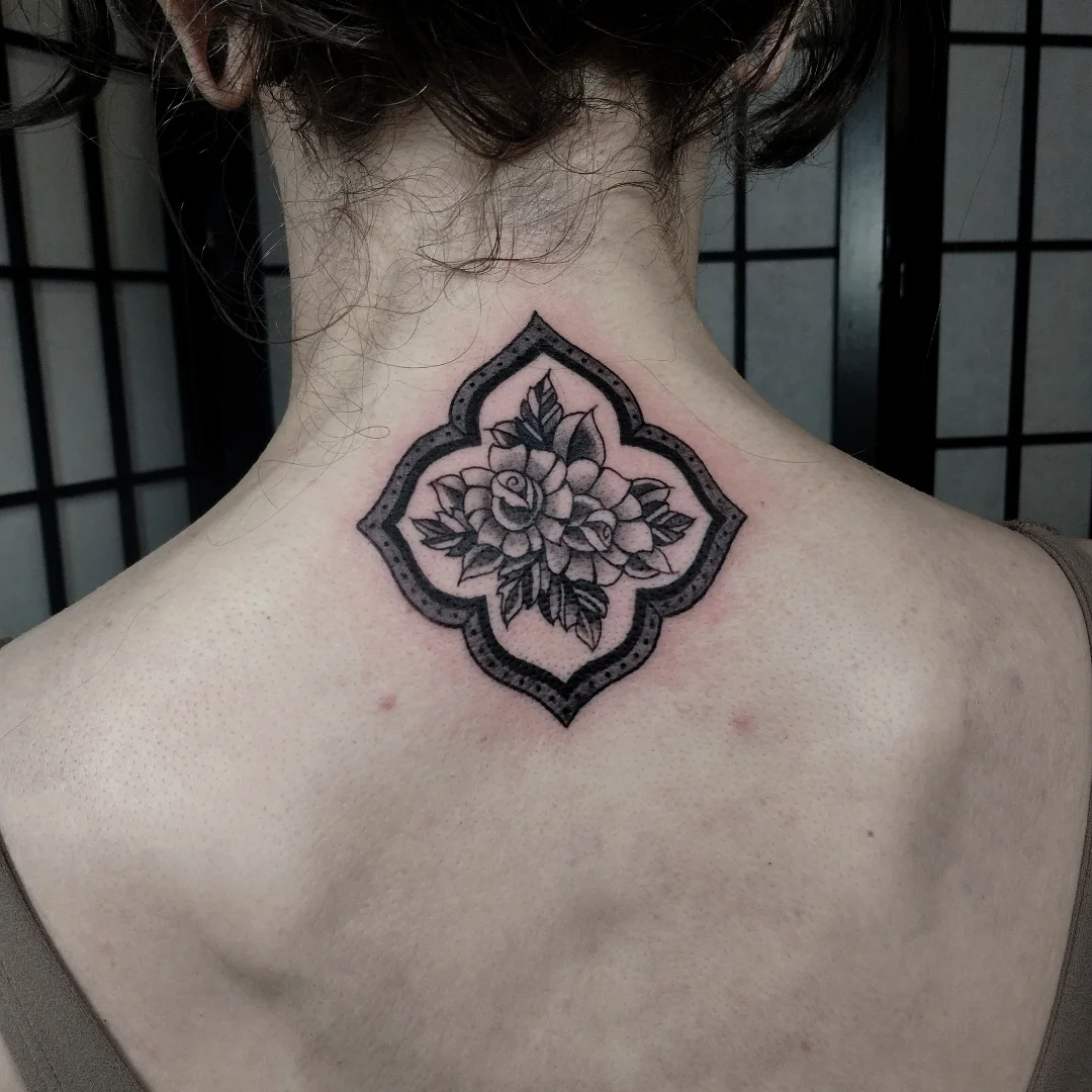 Tattoo by @wren.m.a.d.d β black_and_grey
