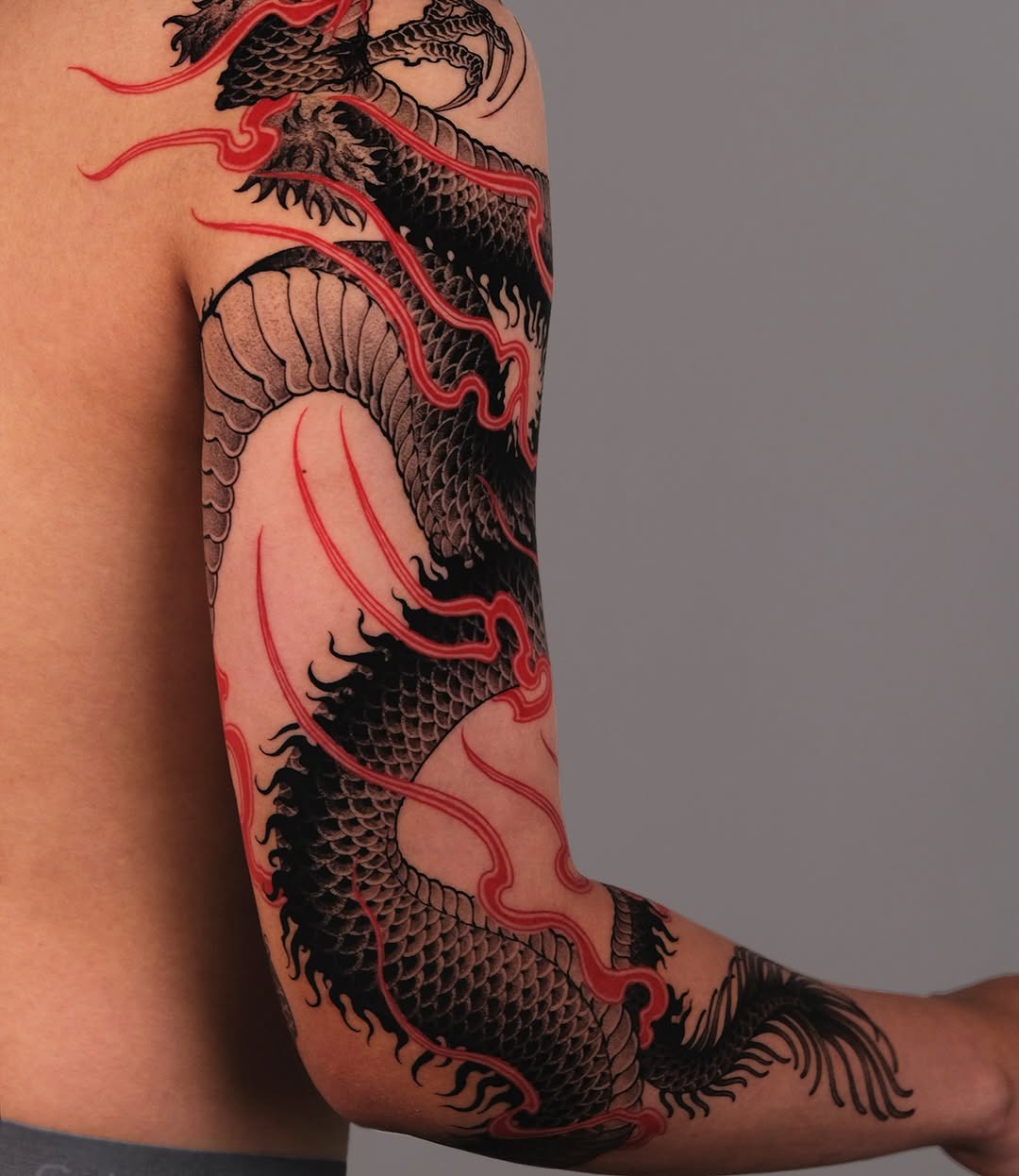 Tattoo by @bayun.tattoos — japanese_irezumi, blackwork
