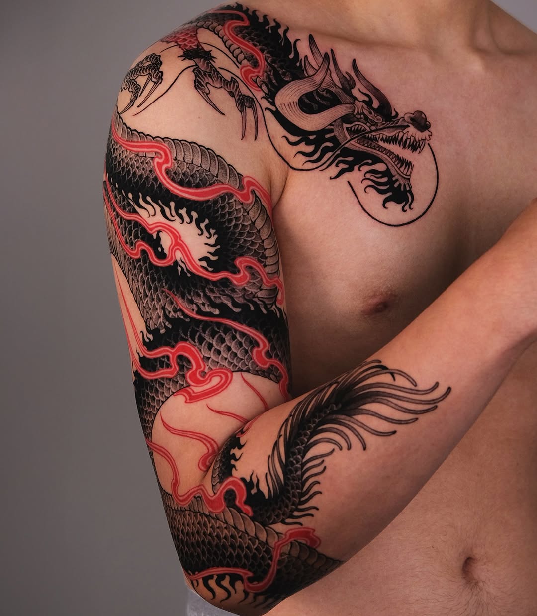 Tattoo by @bayun.tattoos — japanese_irezumi, blackwork