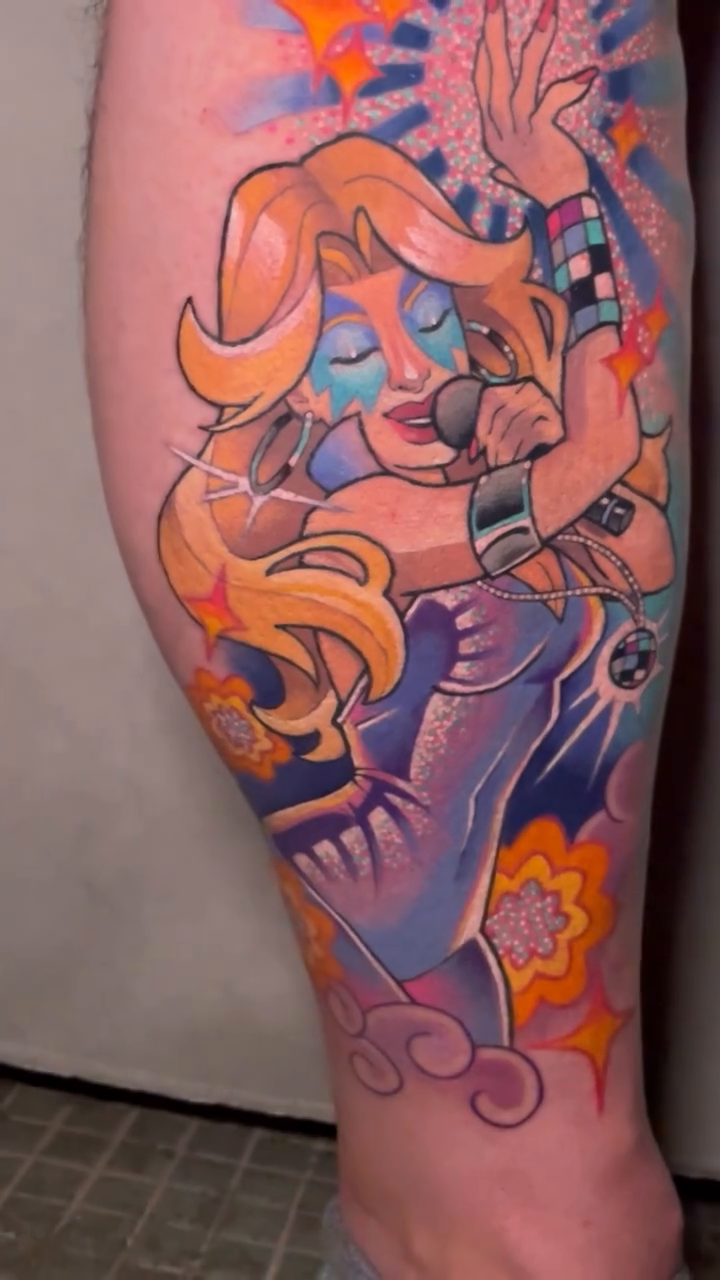 Tattoo work at Hocus Poke-Us Tattoo Convention 2026