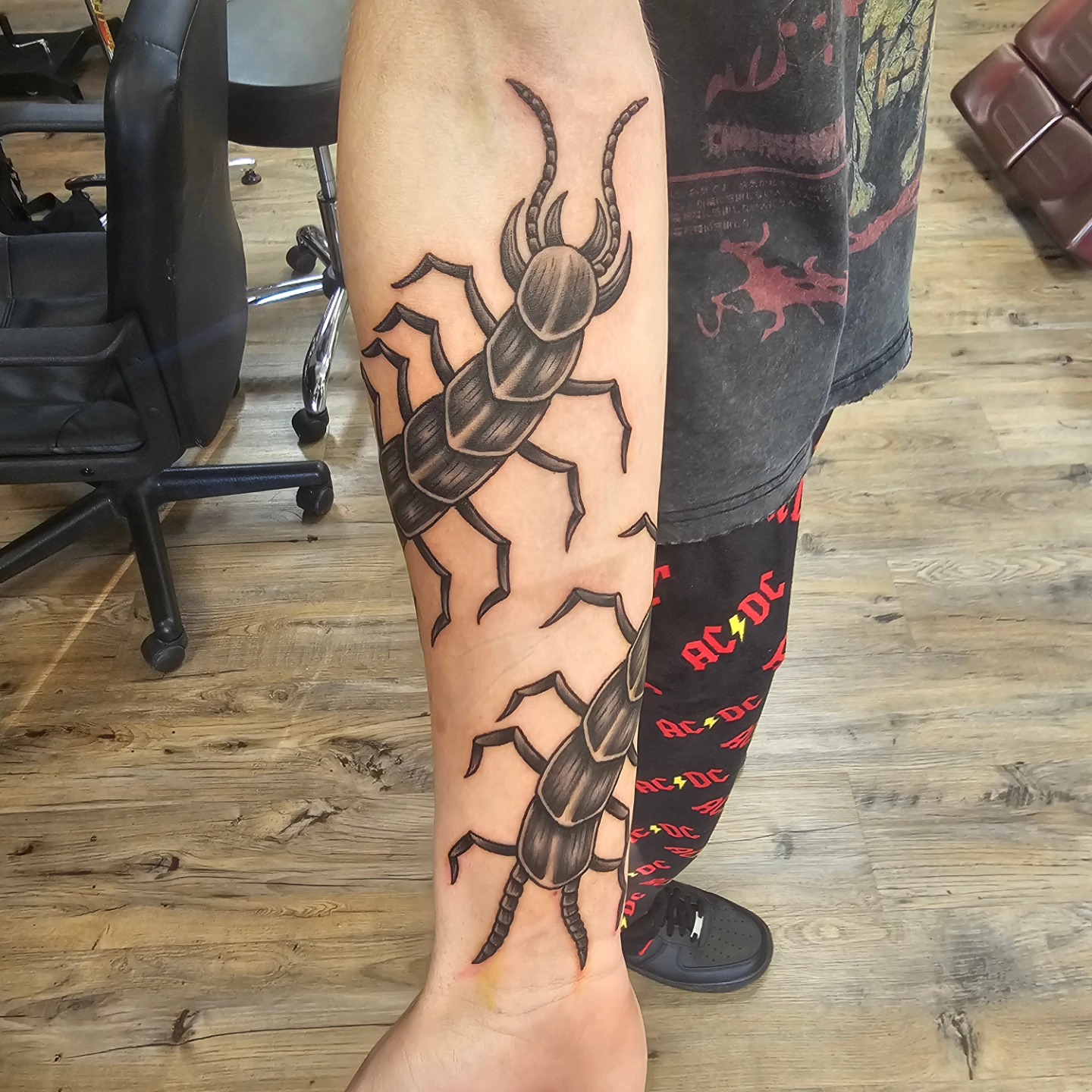 Tattoo by @indeedilly — black_and_grey
