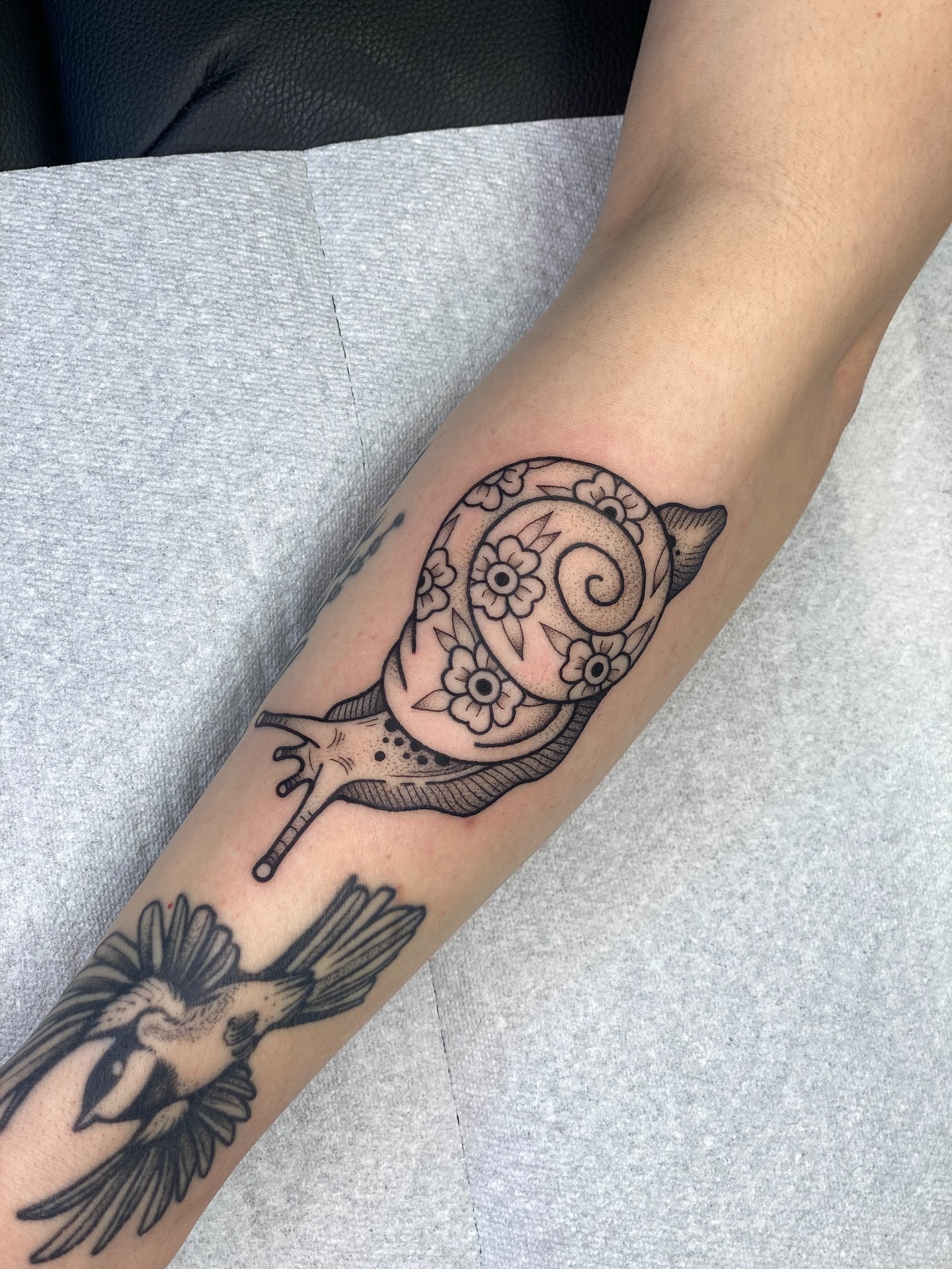 Tattoo by @clem.needlemark — black_and_grey