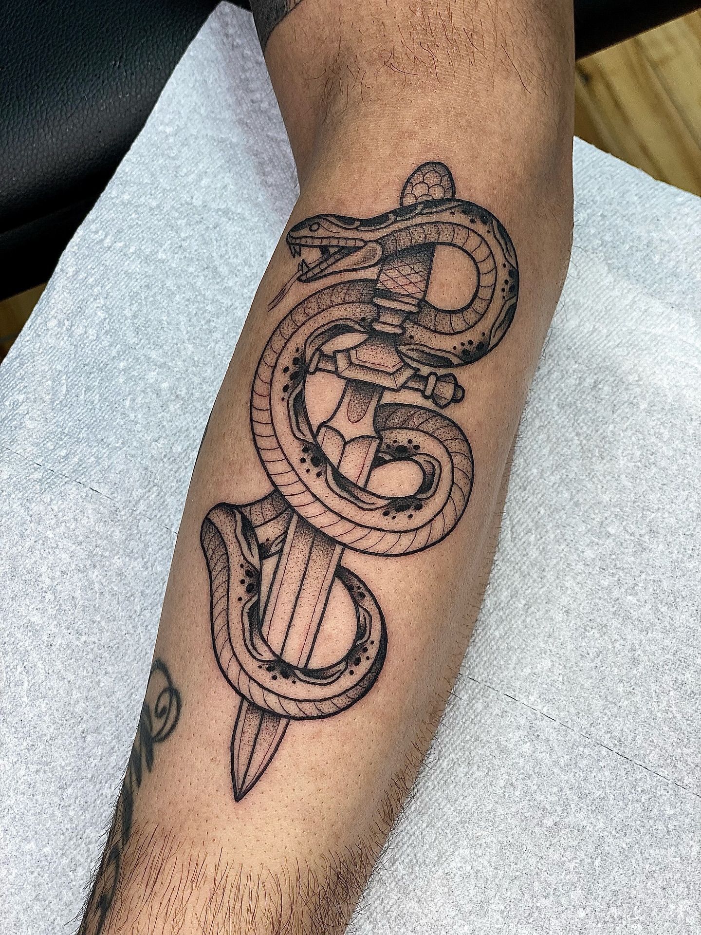 Tattoo by @clem.needlemark — dotwork