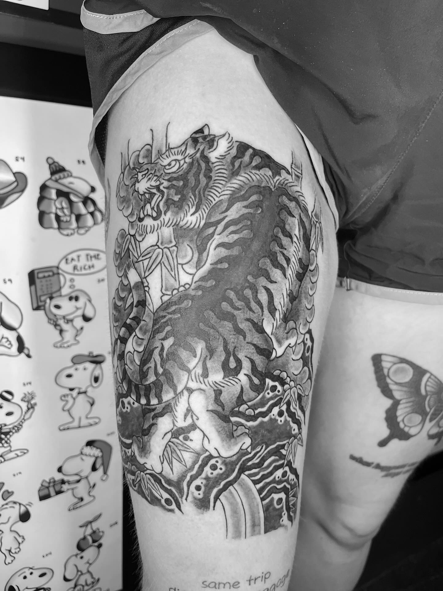 Tattoo by @beasttexas_studios — black_and_grey
