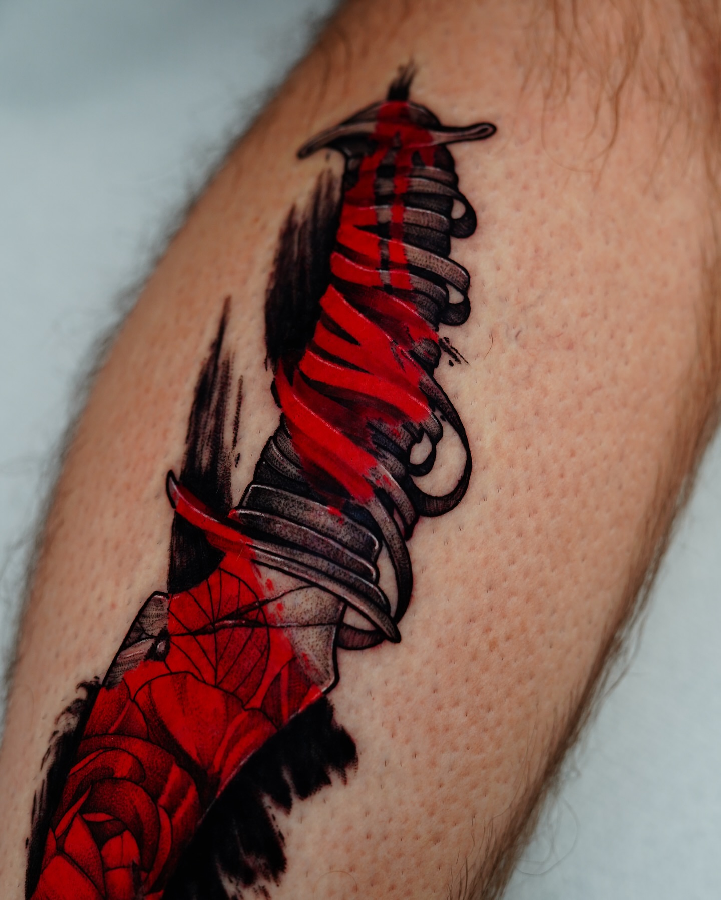 Tattoo by @doomedtattoo — black_and_grey, realism