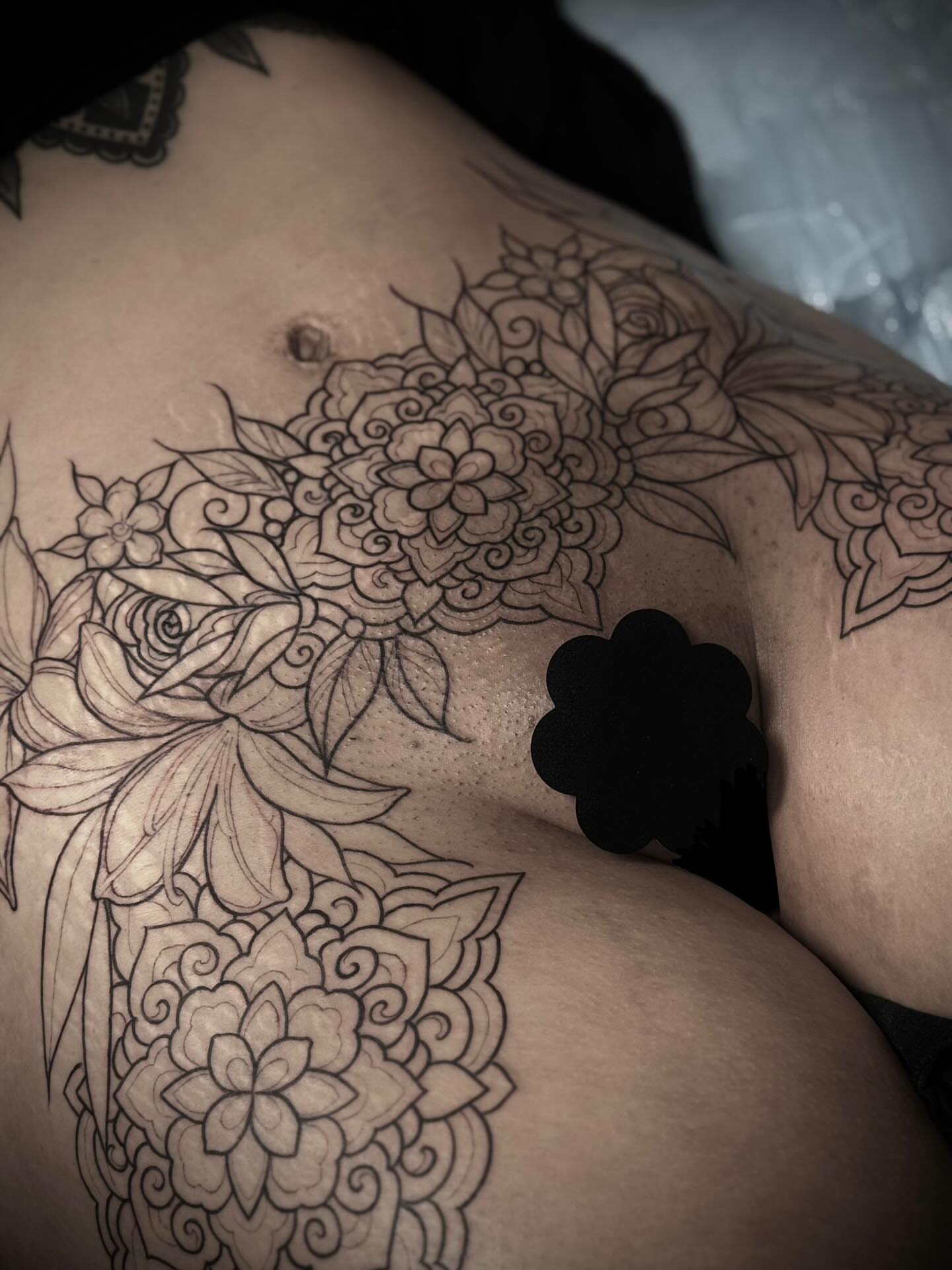 Tattoo by @m2thebtattoos — black_and_grey