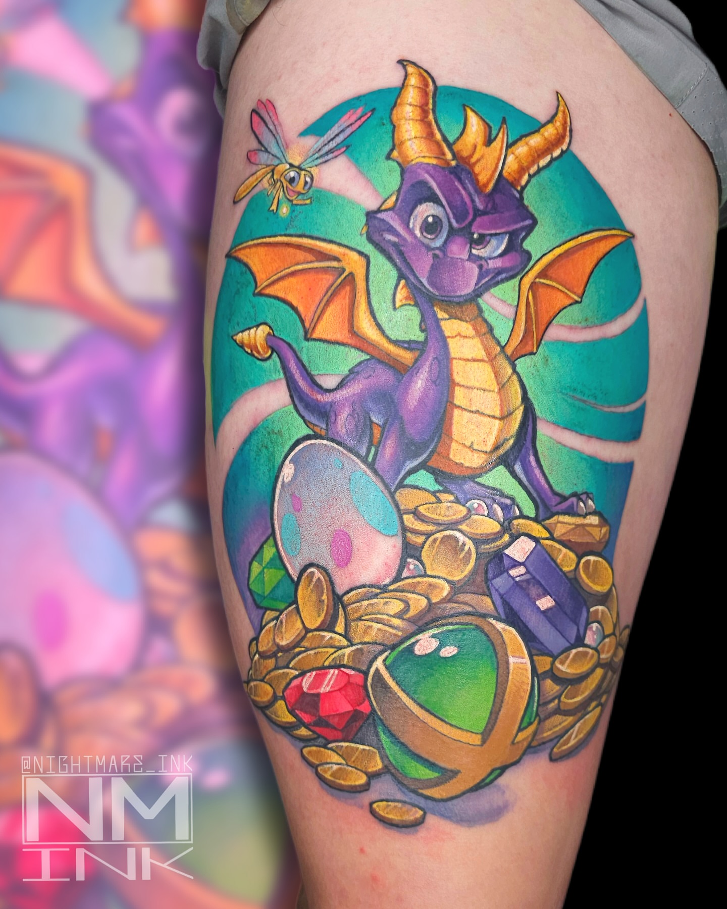 Tattoo by @nightmare_ink — illustrative