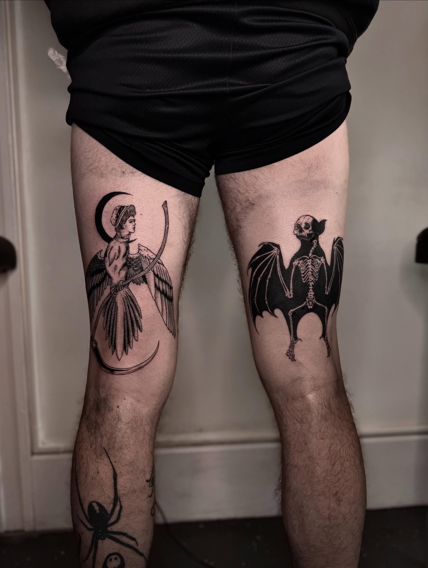 Tattoo by @korztattoo โ black_and_grey