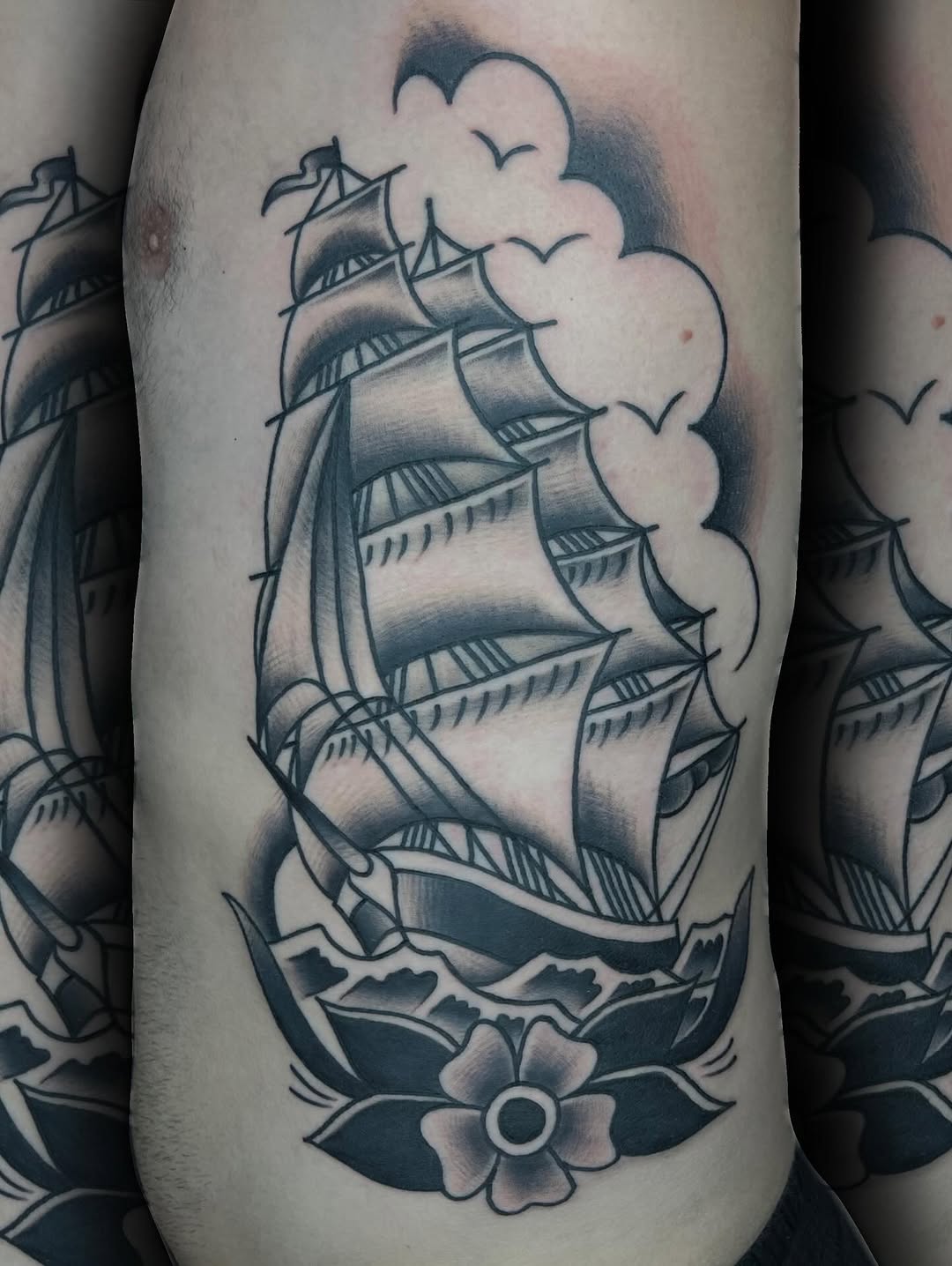 Tattoo by @chris.avera.tattooer — american_traditional, black_and_grey